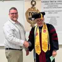 Professor Wagendorp with Bryan Heiss